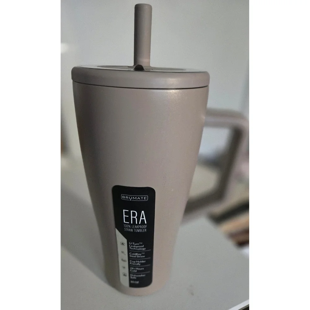 BruMate Era 30oz Leakproof Straw Tumbler Mocha Matte DWER30MCA ColdKey Lid